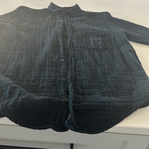 CP Shades XS black button front shirt. Worn once - Picture 4 of 4